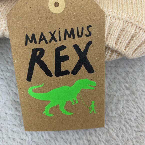 Maximus Rex Kids Fair Isle Sweater Hat Set Cream Red Reindeer Nordic Holiday NWT - Picture 5 of 7